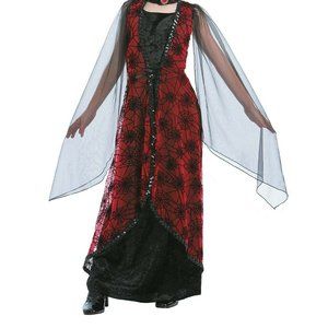 Girl's Spiderweb Sequin Witch/Vampire Halloween Costume Dress